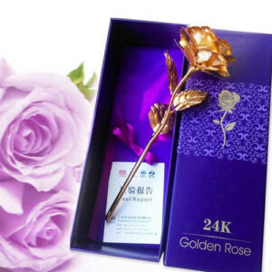 golden rose 13 300x300 - شاخه گل رز طلایی